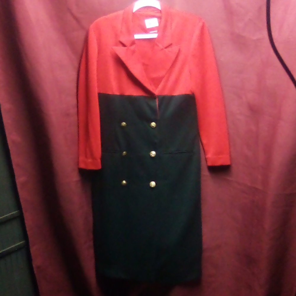 Women's dress red and black 3-5 Leslie Fay Collections